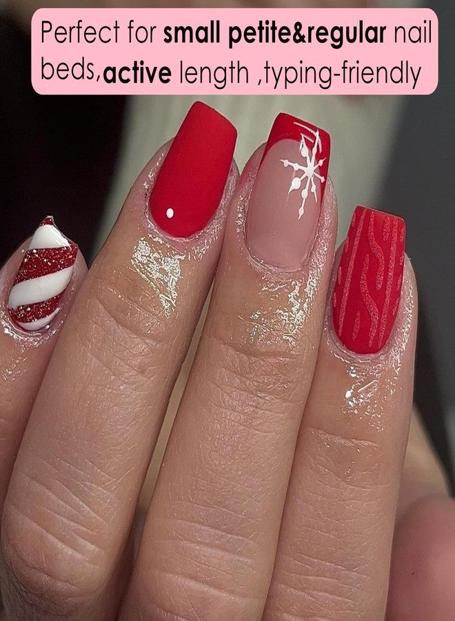 SINOKAME Extra Extra Short Coffin Nail Tips, No File Matte XXS Coffin Soft Gel Fake Nails Full Cover, Petite Nails for Small Regular Nail Beds,Clear Fake Acrylic Nails for Extension,15 Sizes 360Pcs - Image 2